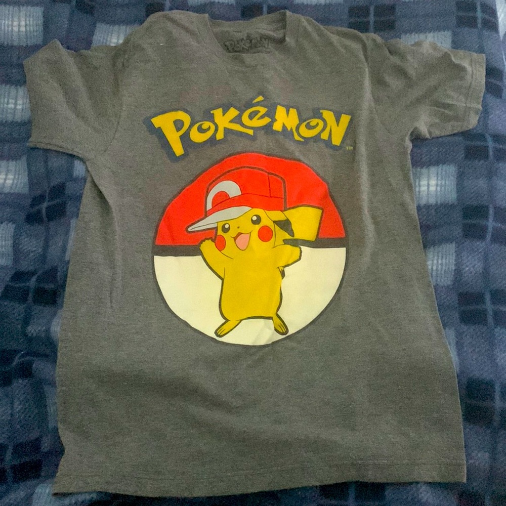 Pokémon grey T-shirt, size small